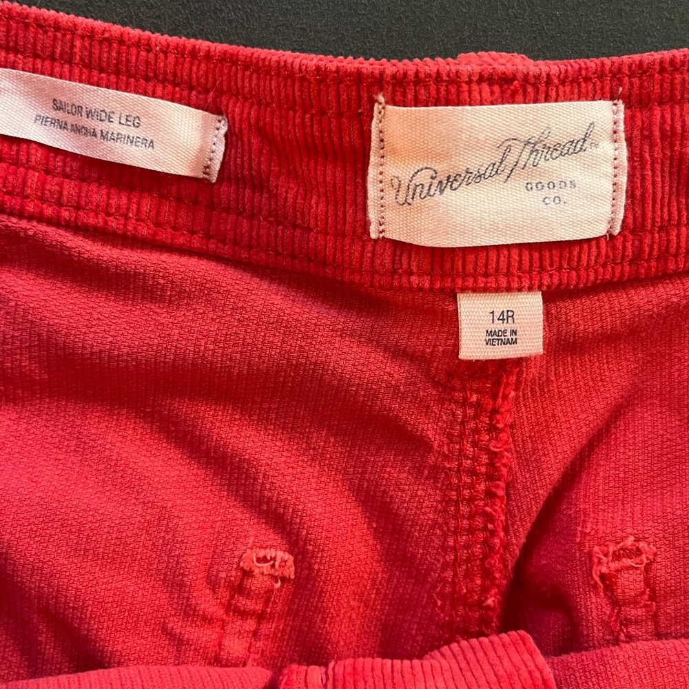 Universal Thread Womens Vibrant Red Corduroy Pant… - image 6